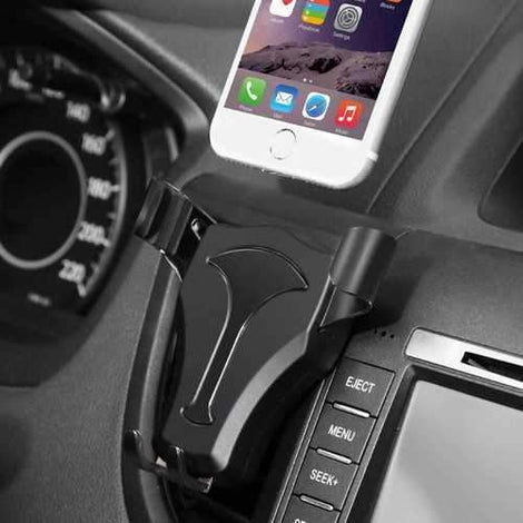 Universal Metal Gravity Linkage Auto Lock Car Holder for iPhone Xiaomi Mobile Phone Under 5.5 Inches