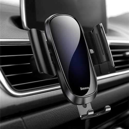 Baseus Tempered Glass Mirror Surface Gravity Auto Lock Car Holder Stand for Xiaomi Mobile Phone