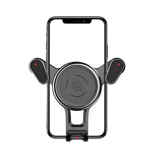 USAMS Spring Clip Multi-angle Rotation Car Mount Air Vent Holder for Samsung Xiaomi Mobile Phone