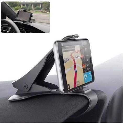 Universal Adjustable Clip Car Dashboard Holder Mount for iPhone Xiaomi Mobile Phone Under 6.5 Inches