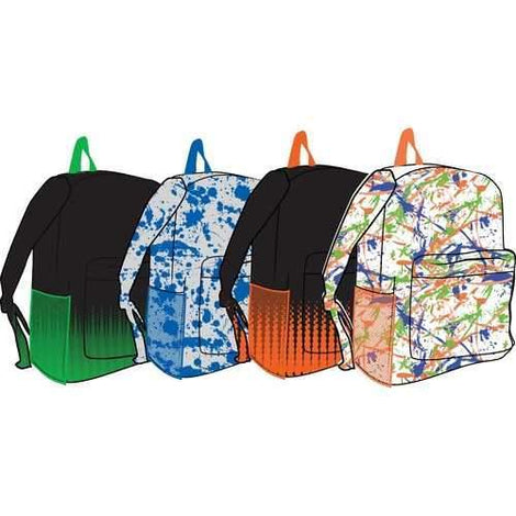 Case of [24] 17" Arctic Star Classic Backpack - 4 Assorted Prints