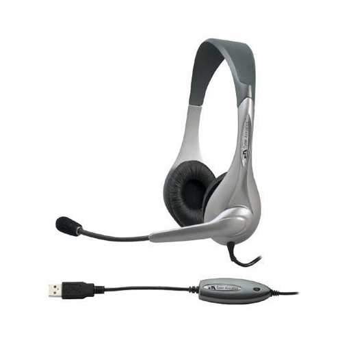 Silver OEM USB Headset Mic