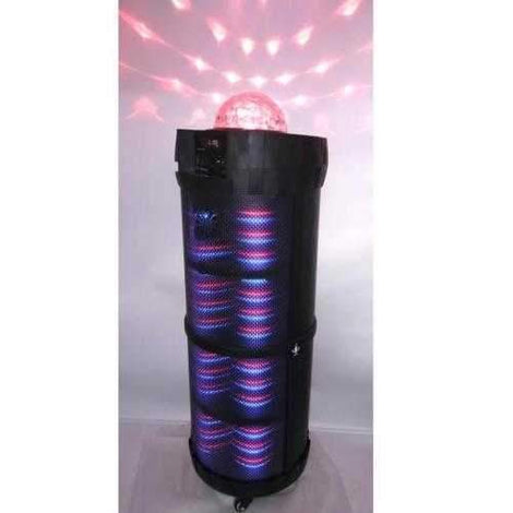 Portable Bluetooth Speaker & Microphone Karaoke System - Indoor / Outdoor Wireless PA Stereo with LED Party Lights, MP3/USB Reader, FM Radio, Includes Wired Mic (800 Watt)