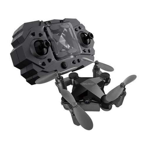 Folding Mini Drone Toy Black Standard