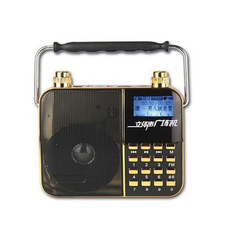 Sing Along Portable Karaoke Radio & PA Speaker System, Compact Headset Microphone Amplifier, Digital Lyrics Display