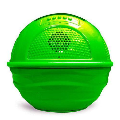 Aqua Blast Bluetooth Floating Pool Speaker System with Built-in Rechargeable Battery and Wireless Music Streaming (Green Color)