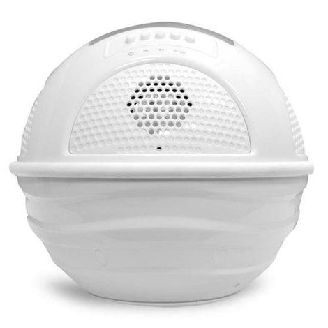 Aqua Blast Bluetooth Floating Pool Speaker System with Built-in Rechargeable Battery and Wireless Music Streaming (White Color)