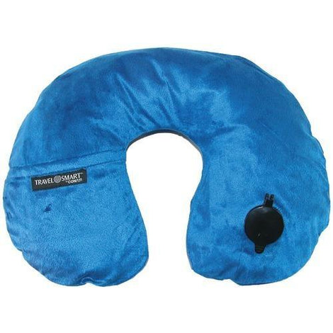 Travel Smart By Conair Ez Inflate Fleece Neck Rest (navy) (pack of 1 Ea)