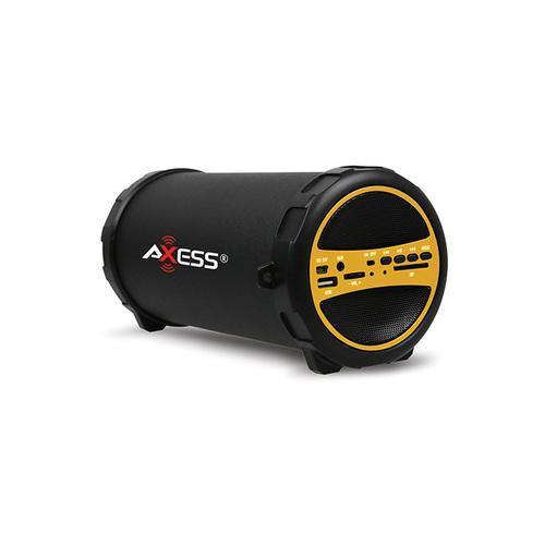 Axess Portable Bluetooth IndoorOutdoor Yellow with BuiltIn 3 Inch Sub